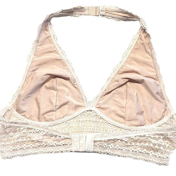 VICTORIA’S SECRET BLUSH PINK LACE BRALETTE SIZE LARGE - Picture 6 of 10